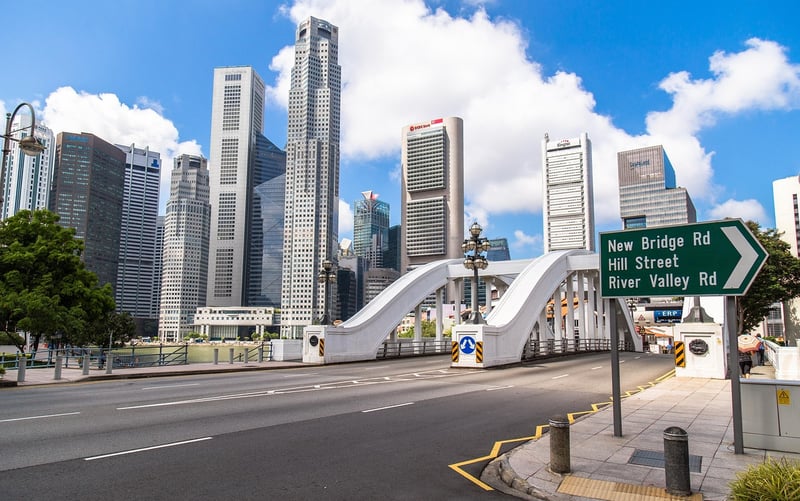 Singapore futuristic skyline
